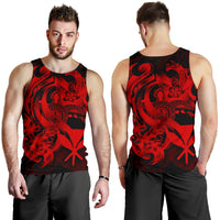 Polynesian Hawaii Men's Tank Top - Kanaka Maoli Red Turtle - Polynesian Pride