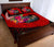 American Samoa Quilt Bed Set - Polynesian Hook And Hibiscus (Red) - Polynesian Pride