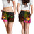 Niue Polynesian Women's Shorts - Hibiscus and Banana Leaves - Polynesian Pride