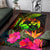 Tonga Polynesian Area Rug - Hibiscus and Banana Leaves - Polynesian Pride