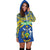 Solomon Islands Women Hoodie Dress Simple Coat Of Arms Rugby - Polynesian Pride