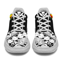 Polynesian Kanaka Flag Chunky Sneakers - Nora Style - White - Polynesian Pride