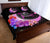 Hawaii Map Moon Star Turtle Plumeria Hibiscus Quilt Bed Set - Polynesian Pride