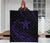 Hawaii Turtle Hibicus Premium Quilt - Frida Style - Purple - Polynesian Pride
