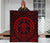 Hawaiian Kakau Honu Arc Red Polynesian Premium Quilt - Polynesian Pride