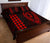 Hawaii Kakau Makau Fish Hook Polynesian Quilt Bed Set - Red - Polynesian Pride