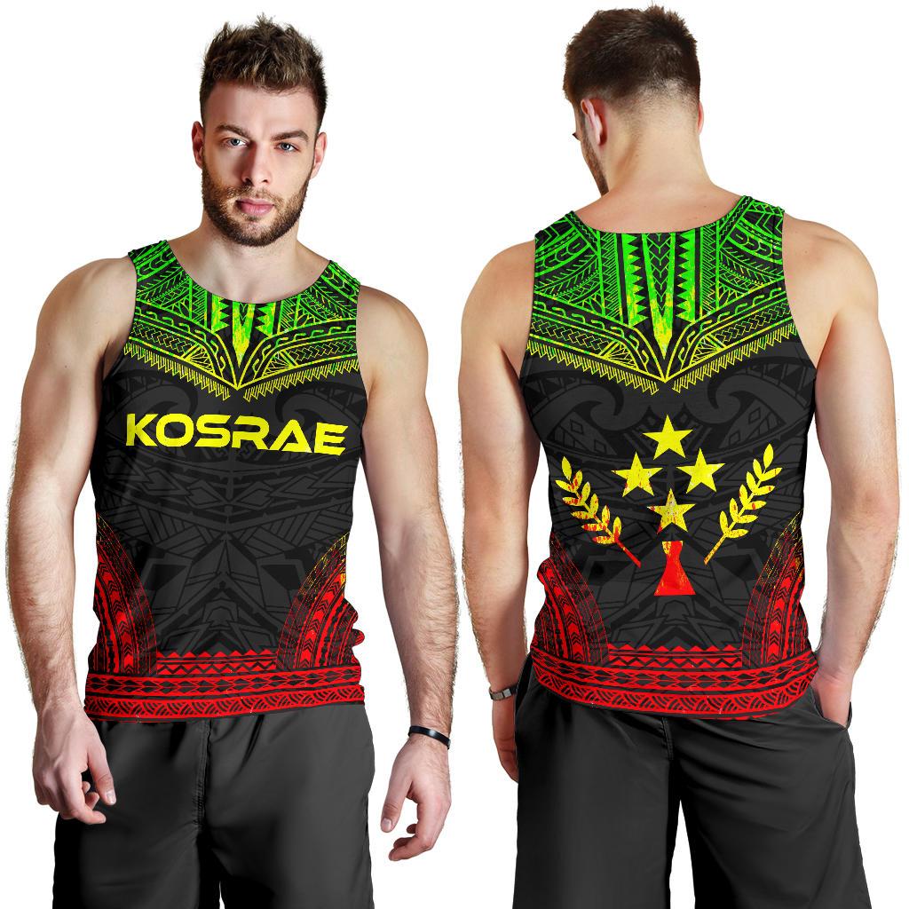 Kosrae Men's Tank Top - Polynesian Chief Reggae Version - Polynesian Pride
