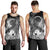 Cook Islands Custom Personalised Men's Tank Top - Humpback Whale with Tropical Flowers (White) - Polynesian Pride