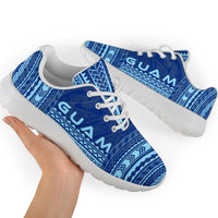 Guam Sporty Sneakers - Polynesian Chief Flag Version - Polynesian Pride