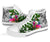 New Caledonia High Top Shoes White - Turtle Plumeria Banana Leaf Crest - Polynesian Pride