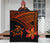 Hawaii Quilt - Hawaii Turtle Plumeria Quilt Orange - Polynesian Pride