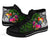 Tonga High Top Shoes - Turtle Plumeria Banana Leaf - Polynesian Pride