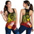 Polynesian Hawaii Women's Racerback Tank - Humpback Whale with Tropical Flowers (Yellow) - Polynesian Pride