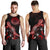 American Samoa Men Tank Top - Turtle With Blooming Hibiscus Red - Polynesian Pride