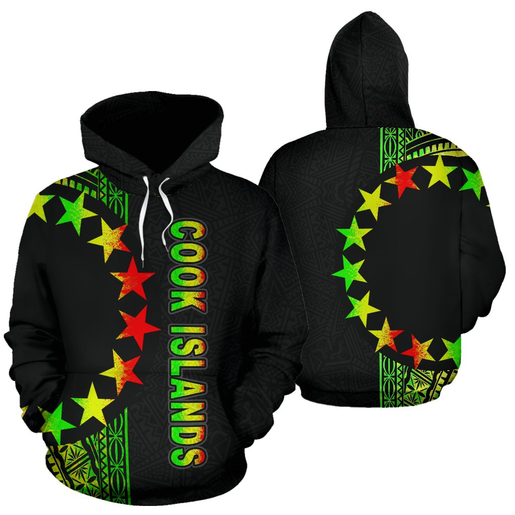 Cook Islands Polynesian Hoodie Line Reggae Unisex Reggae - Polynesian Pride