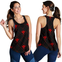 Kanaka Maoli Women's Racerback Tank Regal AH Racerback Tank Top Red - Polynesian Pride