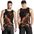 Niue Men Tank Top - Turtle With Blooming Hibiscus Gold - Polynesian Pride