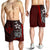 Kosrae Micronesian Men's Shorts Red - Turtle With Hook Red - Polynesian Pride