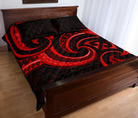 New Zealand Maori Mangopare Quilt Bed Set Polynesian - Red - Polynesian Pride