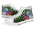 Federated States of Micronesia High Top Shoes - Turtle Plumeria Banana Leaf - Polynesian Pride