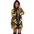 Papua New Guinea Hoodie Dress - Polynesian Tattoo Gold - Polynesian Pride