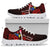 Cook Islands Polynesian Sneakers - Coat Of Arm With Hibiscus - Polynesian Pride