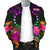 Cook Islands Polynesian Men's Bomber Jacket - Summer Hibiscus - Polynesian Pride