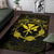 Hawaii Kanaka Turtle Hibiscus Polynesian Rug - Anthea Style Yellow - Polynesian Pride