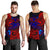 Samoa Men's Tank Top - Blue Shark Polynesian Tattoo Blue - Polynesian Pride