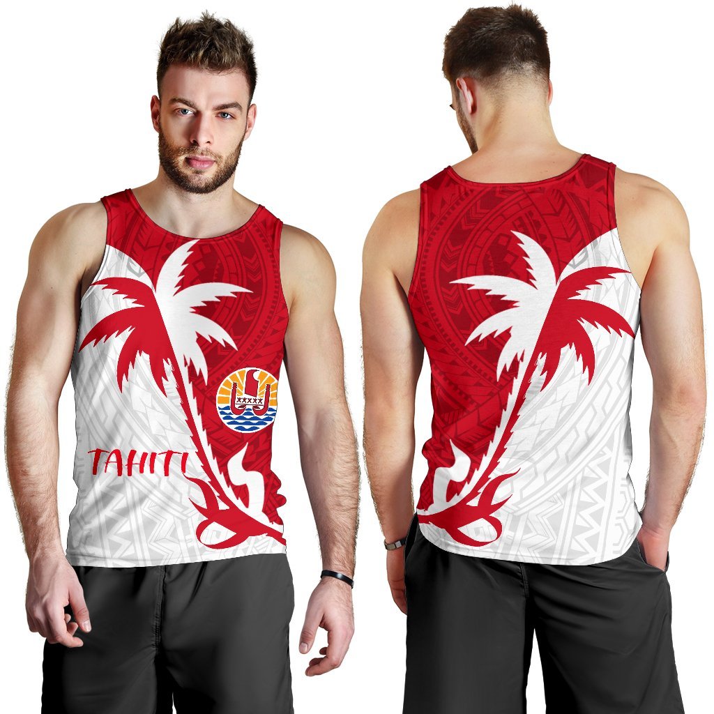 Tahiti Polynesian Coconut Tree Men's Tank Top K4 - Polynesian Pride