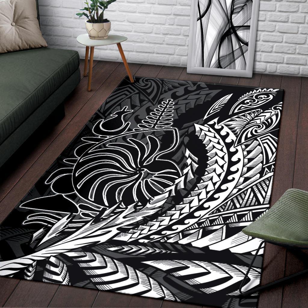 New Caledonia Area Rug - Coat of Arms Wings Style - Polynesian Pride