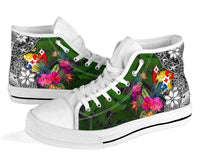 Tonga High Top Shoes - Turtle Plumeria Banana Leaf - Polynesian Pride
