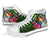 Tonga High Top Shoes - Turtle Plumeria Banana Leaf - Polynesian Pride