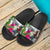 Vanuatu Slide Sandals - Turtle Plumeria Banana Leaf - Polynesian Pride