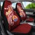 Tahiti Personalised Car Seat Covers - Tahiti Seal Polynesian Patterns Plumeria - Polynesian Pride