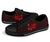 Polynesian Hawaii Low Top Shoe - Humpback Whale with Hibiscus (Red) - Polynesian Pride