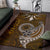 Cook Islands Custom Personalised Area Rugs - Polynesian Boar Tusk - Polynesian Pride