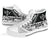 Kosrae State High Top Shoes - White Color Symmetry Style - Polynesian Pride