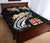 Fiji Quilt Bed Set - Fiji Seal Polynesian Patterns Plumeria (Black) - Polynesian Pride