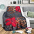 Hawaii Turtle Hibiscus Polynesian Premium Blanket - Khoi Style - AH - Polynesian Pride