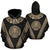 Maori Moko Tattoo Hoodie Golden - Polynesian Pride