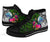 Federated States of Micronesia High Top Shoes - Turtle Plumeria Banana Leaf - Polynesian Pride