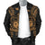 Samoa Polynesian Men's Bomber Jacket Map Gold - Polynesian Pride