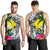 Hawaii Custom Personalised Men's Tank Top White - Turtle Plumeria Banana Leaf - Polynesian Pride