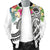 FSM Polynesian Men's Bomber Jacket - Summer Plumeria (White) - Polynesian Pride