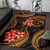 Fiji Polynesian Area Rug - Gold Plumeria Crest - Polynesian Pride