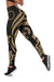 Cook Islands Women's Leggings - Gold Tentacle Turtle - Polynesian Pride