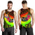 Tahiti Men's Tank Top - Polynesian Hook And Hibiscus (Reggae) - Polynesian Pride