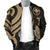 Polynesian Hawaii Men Bomber Jacket - Gold Tentacle Turtle - Polynesian Pride