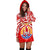 Tahiti Rugby Women Hoodie Dress Polynesian Coat Of Arms and Flag - Polynesian Pride